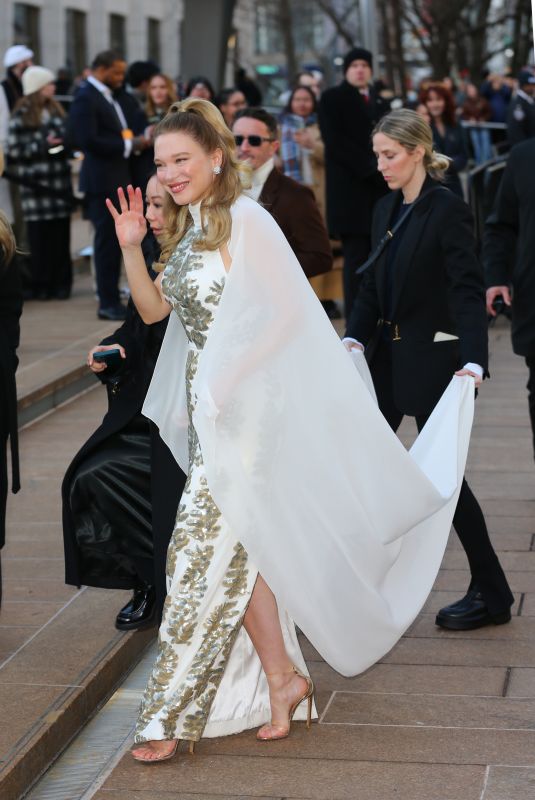 LEA SEYDOUX Arrives at Dune: Part Two Premiere at Josie Robertson Plaza at Lincoln Center in New York 02/25/2024