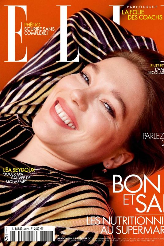 LEA SEYDOUX in Elle France, February 2024