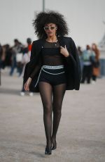LEILA DEPINA Leaves Christian Dior F/W 2024 Show at Paris Fashion Week 02/27/2024