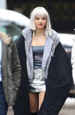LILLY KRUG and LAVINIA POSTOLACHE on the Set of April X in Bucharest 02/07/2024