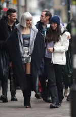LILLY KRUG and LAVINIA POSTOLACHE on the Set of April X in Bucharest 02/07/2024
