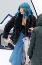 LILLY KRUG on the Set of April X in Bucharest 02/01/2024