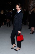 LILY CHEE Arrives at Prada Makeup and Skincare Launch Party at Skylight in New York 02/09/2024