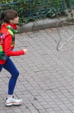 LILY COLLINS and CAMILLE RAZAT on the Set of Emily in Paris in Paris 02/15/2024