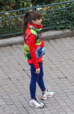 LILY COLLINS and CAMILLE RAZAT on the Set of Emily in Paris in Paris 02/15/2024