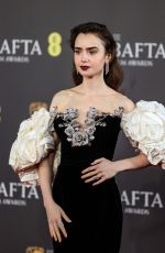LILY COLLINS at EE Bafta Film Awards 2024 in London 02/18/2024