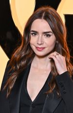 LILY COLLINS at YSL Fashion Show at Paris Fashion Week 02/27/2024