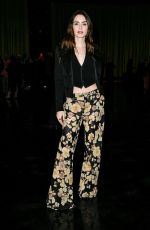 LILY COLLINS at YSL Fashion Show at Paris Fashion Week 02/27/2024