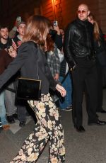 LILY COLLINS Leaves YSL Afterparty at Paris Fashion Week 02/27/2024