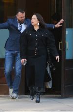 LILY GLADSTONE Arrives at Late Show with Stephen Colbert in New York 02/14/2024