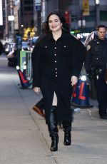 LILY GLADSTONE Arrives at Late Show with Stephen Colbert in New York 02/14/2024