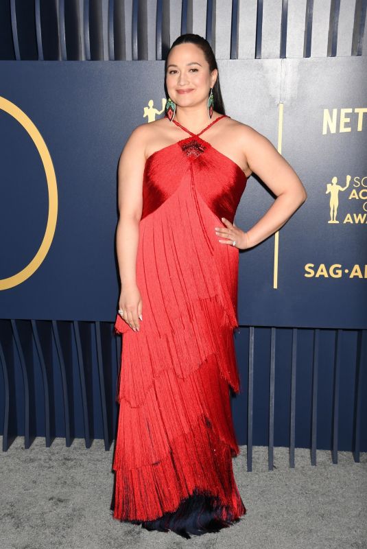LILY GLADSTONE at 30th Annual Screen Actors Guild Awards in Los Angeles 02/24/2024