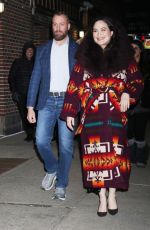 LILY GLADSTONE Leaves Late Show with Stephen Colbert in New York 02/14/2024