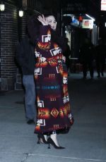 LILY GLADSTONE Leaves Late Show with Stephen Colbert in New York 02/14/2024