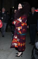 LILY GLADSTONE Leaves Late Show with Stephen Colbert in New York 02/14/2024