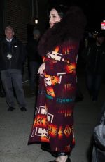 LILY GLADSTONE Leaves Late Show with Stephen Colbert in New York 02/14/2024