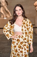 LILY JAMES at Erdem Fashion Show in London 02/17/2024