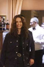 LILY JAMES Out for Dinner in Rome 02/04/2024