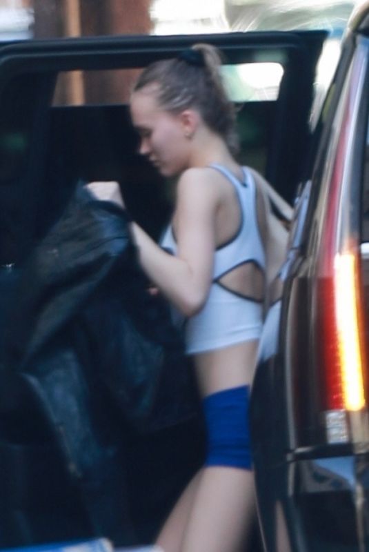 LILY-ROSE DEPP Arrives at a Gym in West Hollywood 02/21/2024
