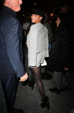 LORI HARVEY Arrives at Chanel Dinner in New York 02/07/2024