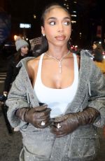 LORI HARVEY Arrives at Marc Jacobs Fashion Show at Park Avenue Armory in New York 02/02/2024