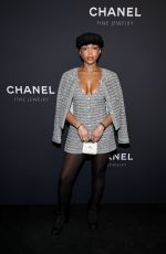 LORI HARVEY at Chanel Dinner to Celebrate Watches & Fine Jewelry Fifth Avenue Flagship Boutique Opening in New York 02/07/2024