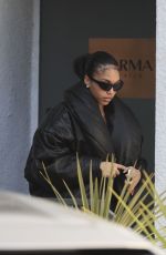 LORI HARVEY Leaves Forma Pilates Class in Los Angeles 02/13/2024