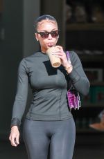 LORI HARWEY Out for a Post-Pilates Refreshment in Los Angeles 01/31/2024