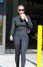 LORI HARWEY Out for a Post-Pilates Refreshment in Los Angeles 01/31/2024