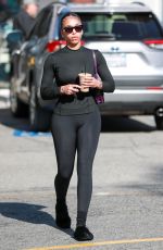 LORI HARWEY Out for a Post-Pilates Refreshment in Los Angeles 01/31/2024