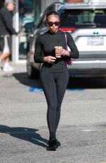 LORI HARWEY Out for a Post-Pilates Refreshment in Los Angeles 01/31/2024