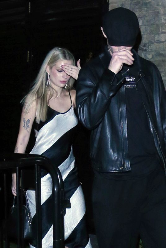 LOTTIE MOSS and Kit Butler Leaves Chiltern Firehouse in London 02/19/2024