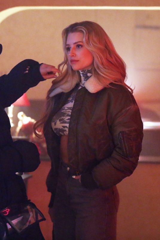 LOTTIE MOSS on the Set of April X in Bucharest 01/31/2024