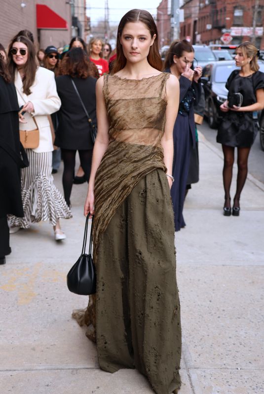 LOUISA JACOBSON Arrives at Jason Wu Show at New York Fashion Week 02/11/2024