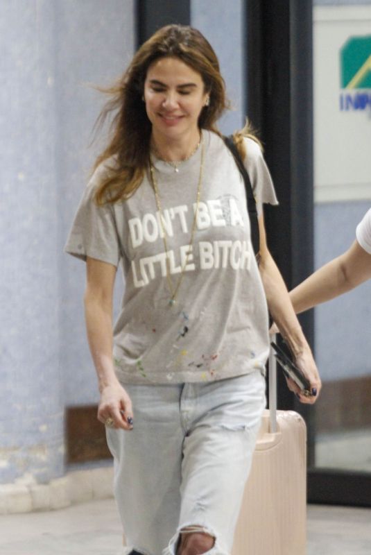 LUCIANA GIMENEZ Arrives at Santos Dumont Airport 02/03/2024