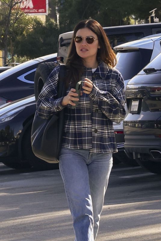LUCY HALE Out for Breakfast in Studio City 02/09/2024