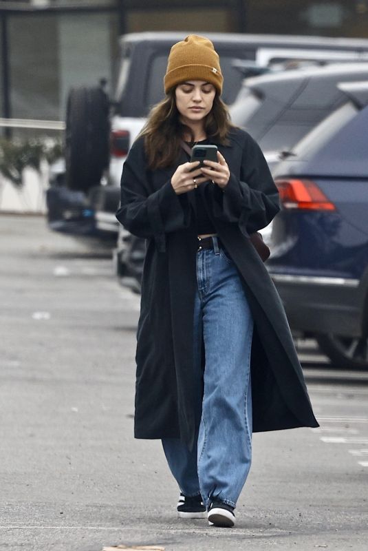 LUCY HALE Out for Breakfast in Studio City 02/17/2024
