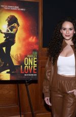 MADISON PETTIS at Bob Marley: One Love Screening in Beverly Hills 02/12/2024