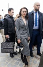 MAISIE WILLIAMS Arrives at Christian Dior Fashion Show at Paris Fashion Week 02/27/2024