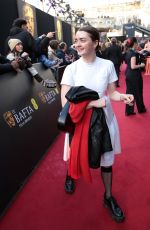 MAISIE WILLIAMS Arrives at EE Bafta Film Awards 2024 in London 02/18/2024