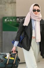 MAISIE WILLIAMS Arrives at JFK Airport in New York 02/11/2024