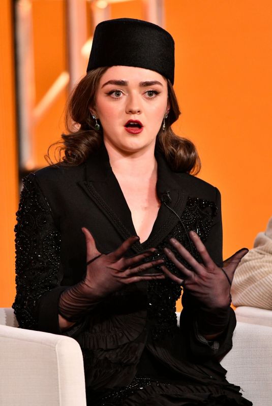 MAISIE WILLIAMS at Apple TV+ Presentation of The New Look at TCA Winter Press Tour in Pasadena 02/05/2024