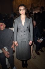 MAISIE WILLIAMS at Christian Dior Fashion Show at Paris Fashion Week 02/27/2024