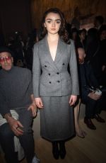 MAISIE WILLIAMS at Christian Dior Fashion Show at Paris Fashion Week 02/27/2024