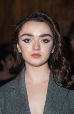 MAISIE WILLIAMS at Christian Dior Fashion Show at Paris Fashion Week 02/27/2024