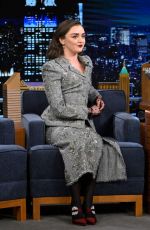 MAISIE WILLIAMS at Tonight Show Starring Jimmy Fallon in New York 02/12/2024