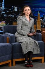 MAISIE WILLIAMS at Tonight Show Starring Jimmy Fallon in New York 02/12/2024