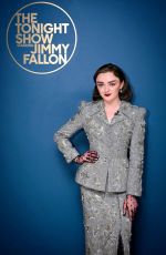 MAISIE WILLIAMS at Tonight Show Starring Jimmy Fallon in New York 02/12/2024