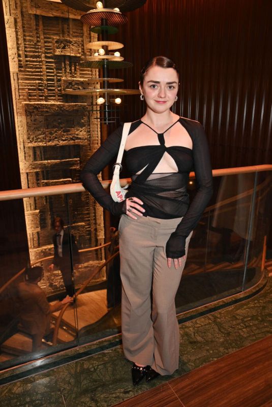 MAISIE WILLIAMS at Vanity Fair EE Rising Star Party in London 01/31/2024