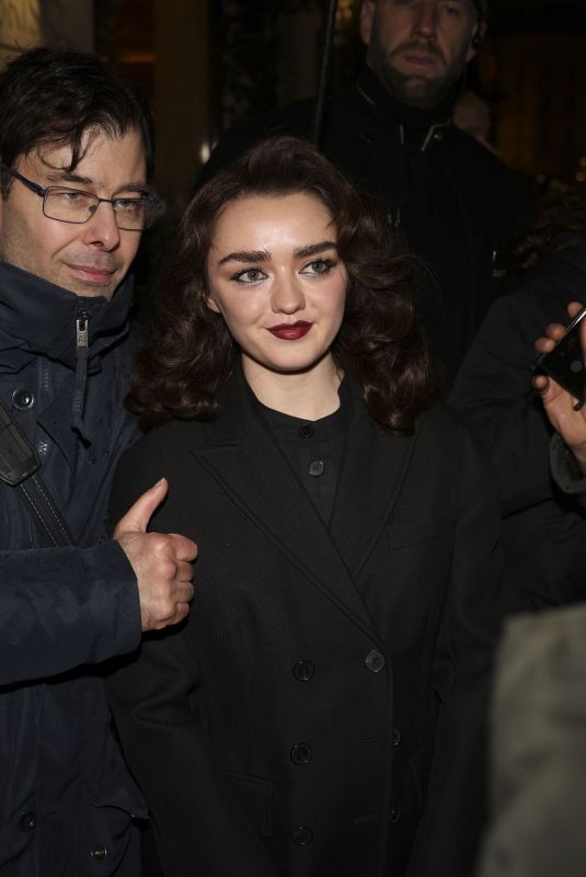 MAISIE WILLIAMS Out and About in Paris 02/26/2024